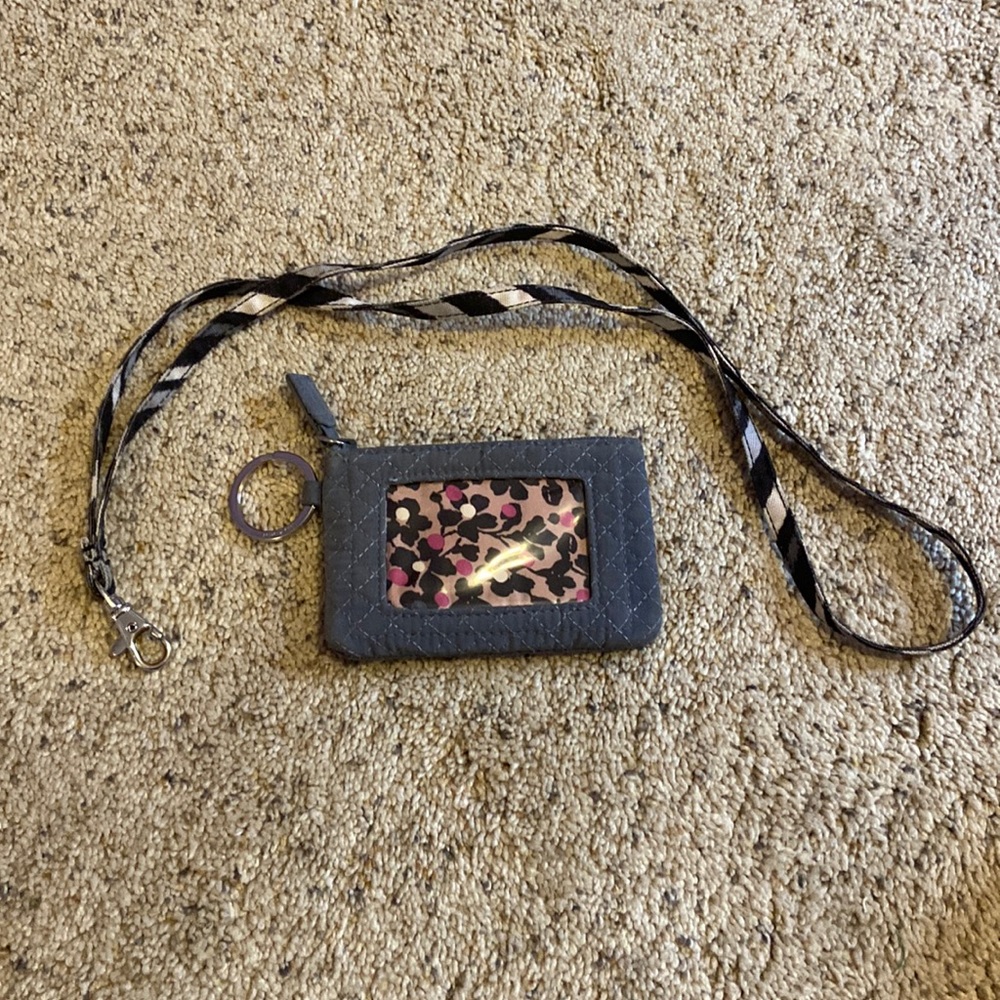 Vera Bradley wallet and lanyard